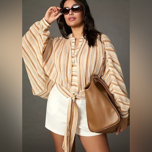 Anthropologie Batwing Striped Blouse - Picture 1 of 7